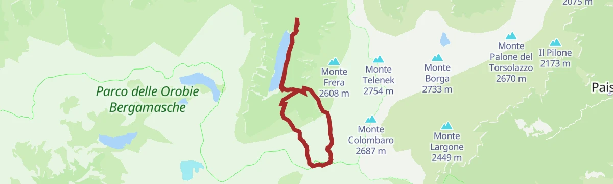 Route map: Passo del Demignone (2485 m) - Passo del Venerocolo (2314 m)